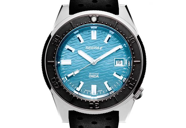 SQUALE 1521海洋Onda系列水藍面錶款