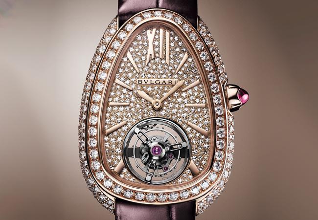 寶格麗Serpenti Seduttori Tourbillon 玫瑰金陀飛輪腕錶