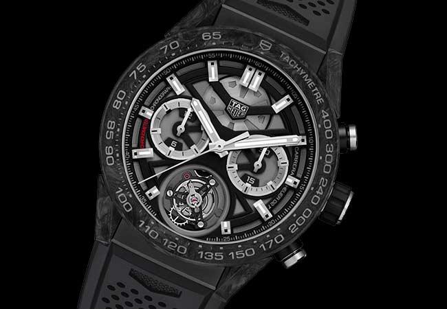 泰格豪雅Carrera Heuer 02T陀飛輪計時腕錶的設計靈感便是從賽車而來。