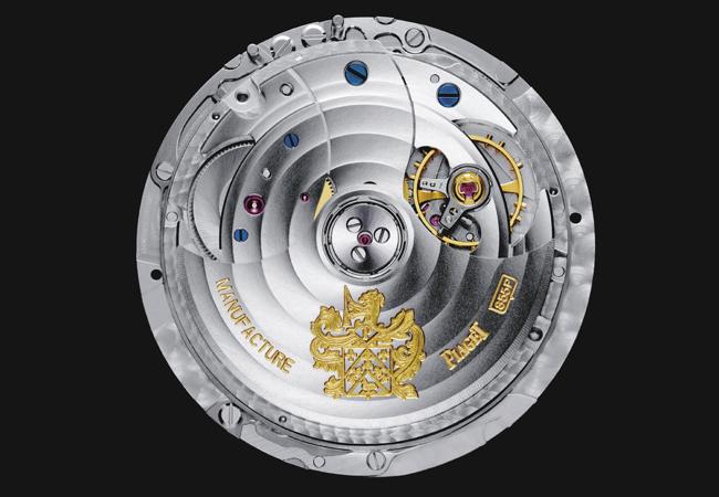 伯爵 Gouverneur 18K玫瑰金萬年曆雙時區功能腕錶