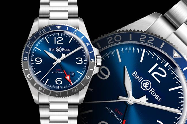 BELL & ROSS BRV2-93 GMT Blue