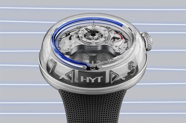 流動不息藍色系 HYT H5腕錶