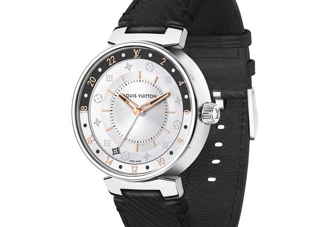 路易威登Tambour Moon Dual Time Black &White