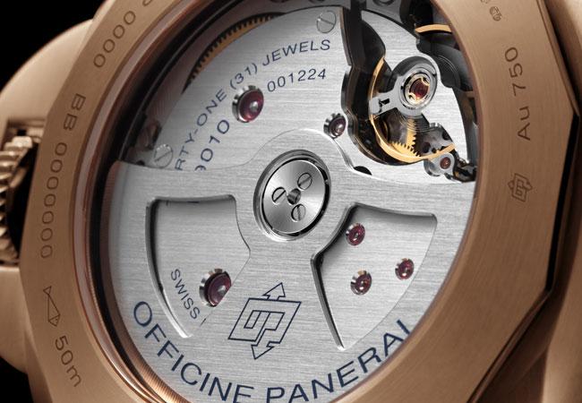沛納海Luminor Marina Panerai Goldtech紅金腕錶