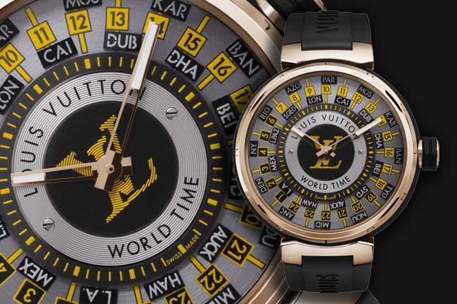 向航空世界致意 LOUIS VUITTON Tambour World Time Runway