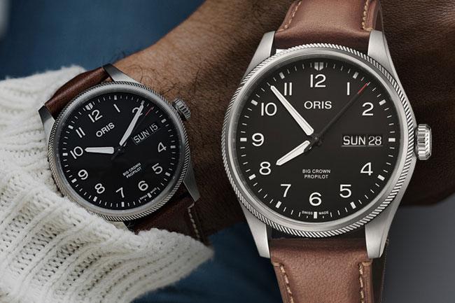 ORIS Big Crown ProPilot 大日曆星期腕錶皮革錶帶款