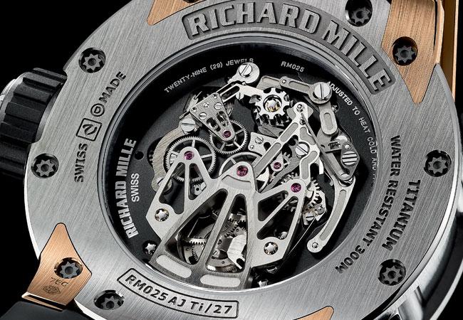 RICHARD MILLE RM025陀飛輪潛水計時碼錶