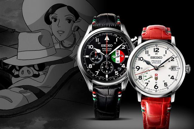 精工SEIKO Presage吉卜力工作室紅豬聯名限量版腕錶