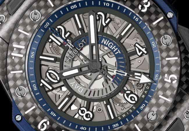 宇舶Big Bang Unico GMT Carbon碳纖維兩地時間腕錶