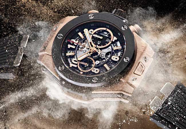 宇舶Big Bang Unico King Gold Ceramic皇金黑陶瓷計時碼錶