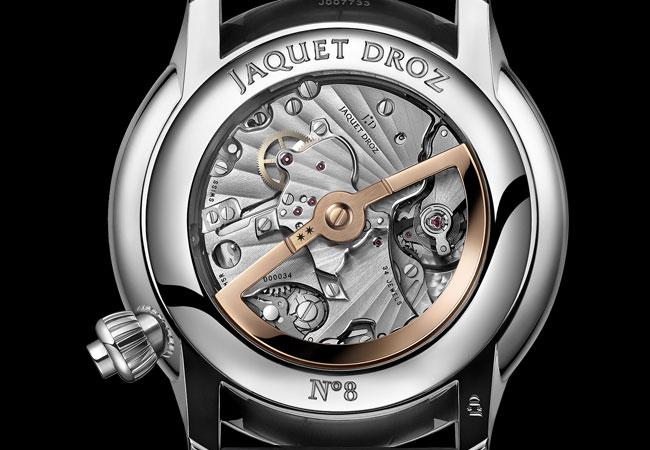 雅克德羅JAQUET DROZ偏心大秒針計時碼錶 縞瑪瑙面盤