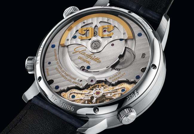 格拉蘇蒂原創GLASHÜTTE ORIGINAL午夜藍參議員世界時間腕錶 高識別度第二時區