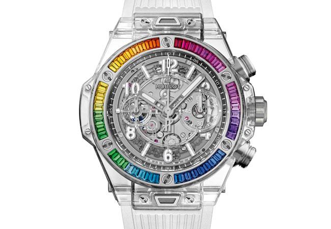 宇舶HUBLOT今年推出的全球限量50只Big Bang Unico 藍寶石彩虹錶款42毫米