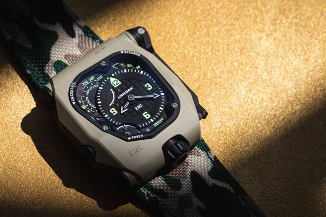 結合電子裝置的機械錶   URWERK EMC TimeHunter Desert Sage腕錶