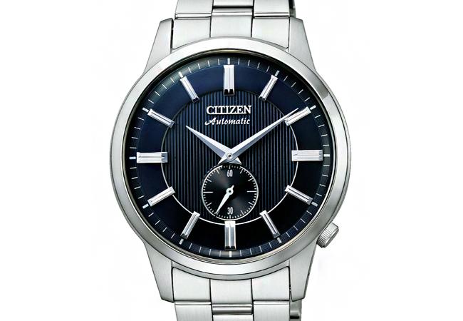 星辰CITIZEN藍面機械錶NK5000-98L