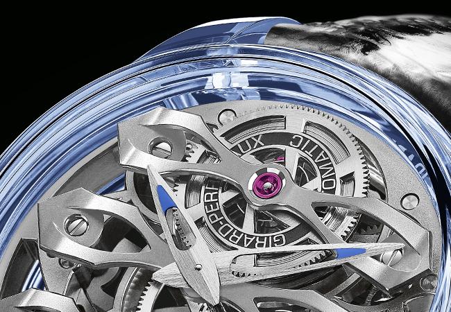 芝柏錶GIRARD-PERREGAUX Quasar Azure腕錶 藍寶石水晶