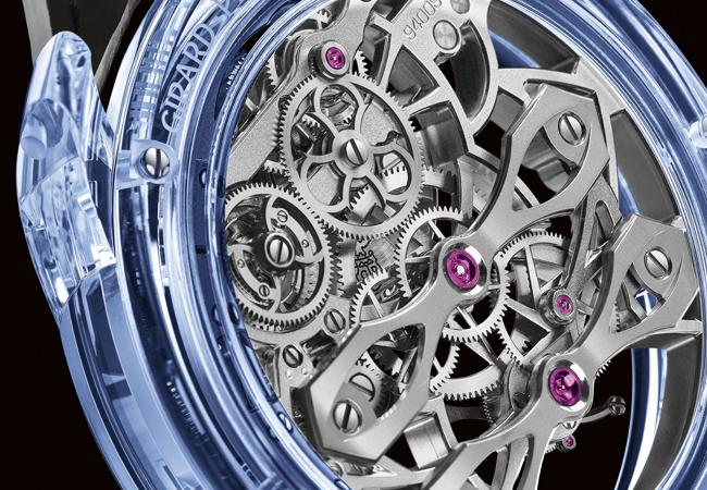 芝柏錶GIRARD-PERREGAUX Quasar Azure腕錶 藍寶石水晶