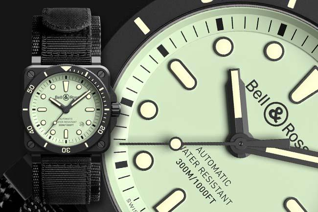 BELL & ROSS BR 03 Diver Full Lum 絕對亮眼