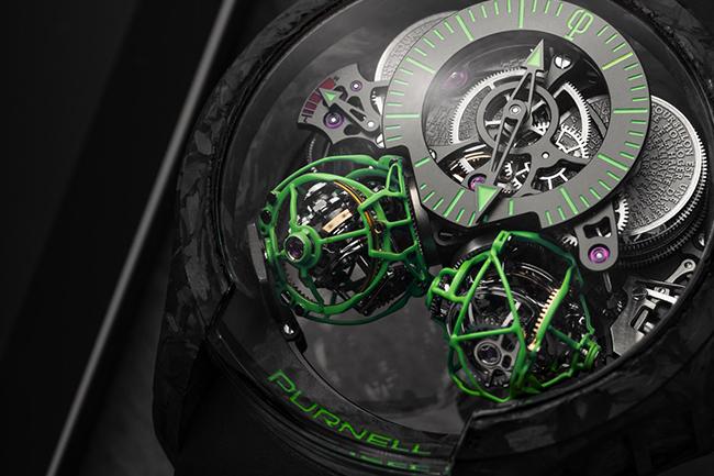 PURNELL Escape II 製錶史上首款雙球體陀飛輪結構