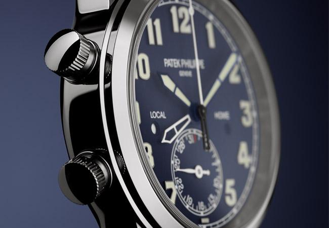 百達翡麗PATEK PHILIPPE Calatrava飛行員兩地時間腕錶7234G-001