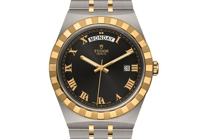 帝舵TUDOR 41mm 黃金鋼款。型號28603