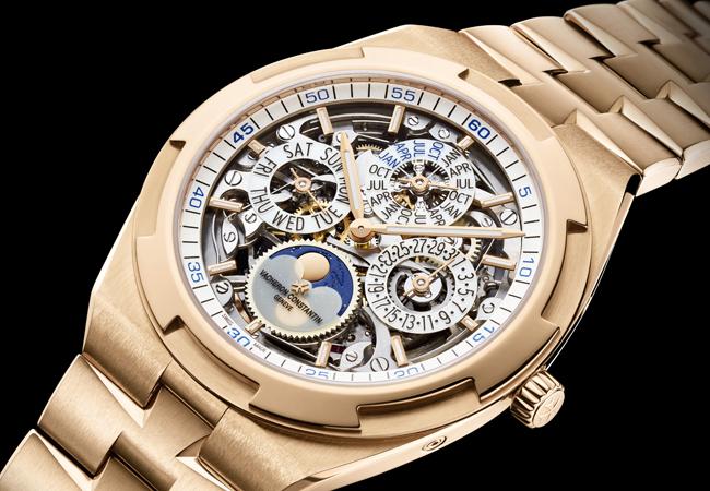 江詩丹頓VACHERON CONSTANTIN Overseas鏤雕超薄萬年曆腕錶