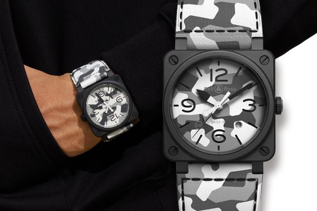 BELL & ROSS BR03-92 WHITE CAMO 雪地迷彩 型號：BR0392-CG-CE/SCA