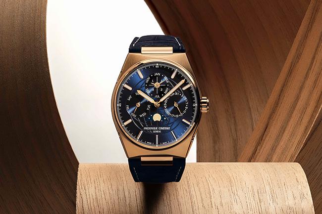 康斯登FREDERIQUE CONSTANT Highlife玫瑰金萬年曆腕錶 打造卓越品質