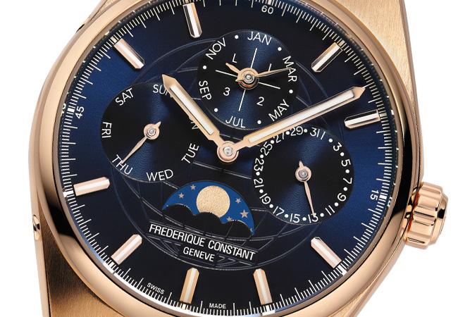 康斯登FREDERIQUE CONSTANT Highlife系列 18K玫瑰金萬年曆機芯腕錶