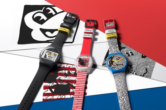 SWATCH聯手迪士尼重現紐約塗鴉大師Keith Haring傳奇手筆米奇腕錶