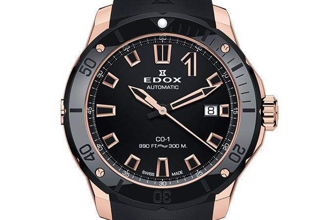 伊度EDOX CO-1 海上先鋒系列黑玫瑰金款