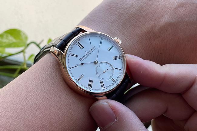 MORITZ GROSSMANN Heritage Hamatic 撞陀自動上鍊腕錶 古典上鍊結構再起