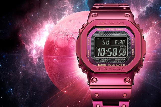  卡西歐G-SHOCK再現鋼鐵硬漢本色  紅色離子IP電鍍不鏽鋼錶殼