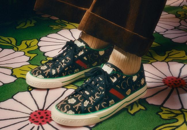 Gucci Ken Scott Tennis 1977系列男士運動鞋，參考售價NTD 24,600。
