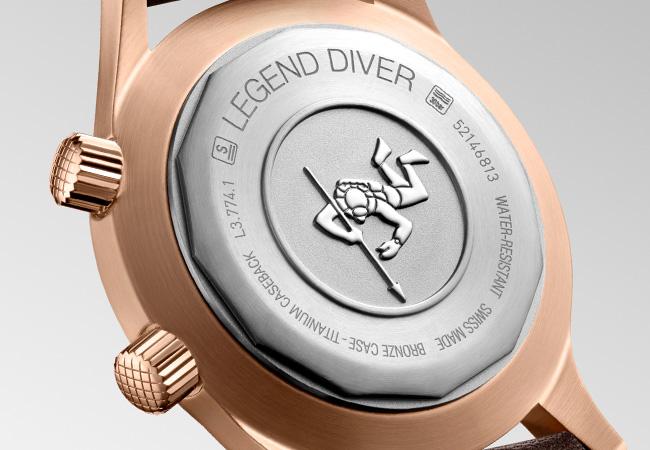 浪琴Longines Legend Diver復刻傳奇潛水腕錶，型號： L3.774.1.50.2