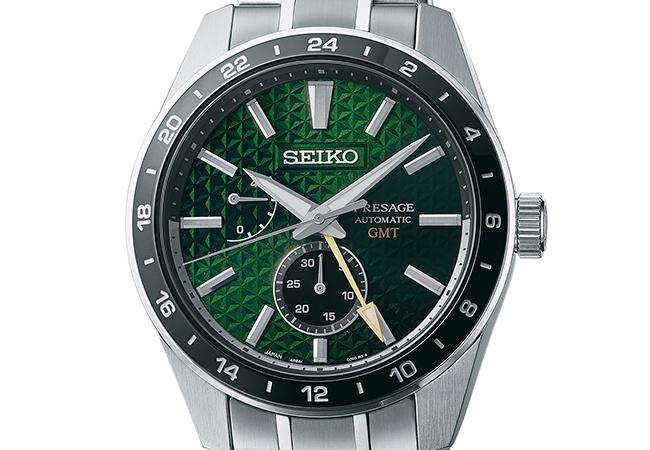 Seiko Presage Sharp Edged 系列GMT腕錶，型號：SPB219