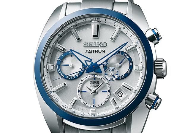 Seiko Astron GPS Solar雙時區5X53腕錶Seiko 140週年限量款，型號：SSH093