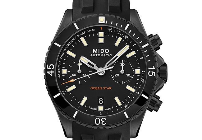 美度表Ocean Star Chronograph海洋之星計時碼錶特別版。型號：M026.627.37.051.00