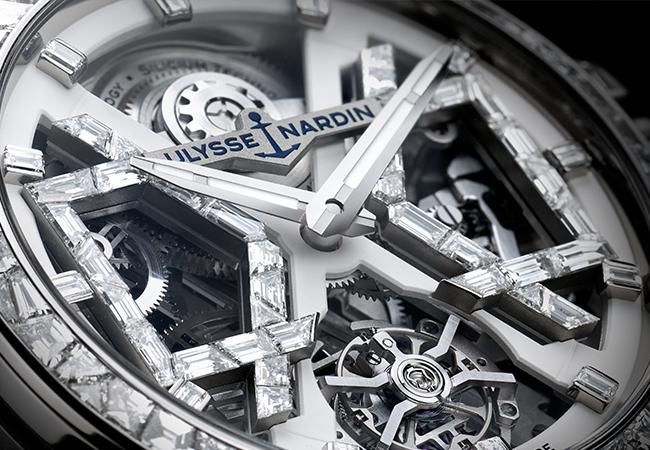 雅典ULYSSE NARDIN Sparkling Blast高級珠寶腕錶，型號：1720-400BLE-3A/01