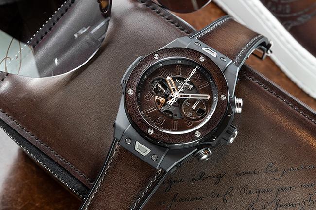 HUBLOT Big Bang Unico Berluti 冰棕腕錶 製錶專家與皮革大師的跨界傑作