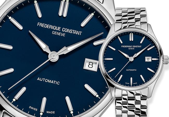康斯登Classics Index Automatic百年經典焯見自動腕錶，型號：FC-303NN5B6B