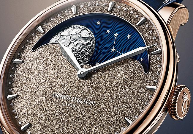 ARNOLD & SON Perpetual Moon Obsidian恆久月相黑曜石腕錶