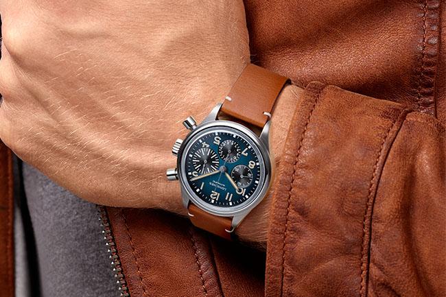 LONGINES 2021新錶 Aviation BigEye Titanium Petrol Blue 復刻飛行精神