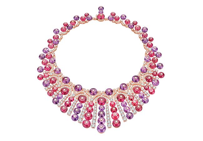 BVLGARI BAROCKO系列Festa頂級彩寶與鑽石項鍊，型號266269。