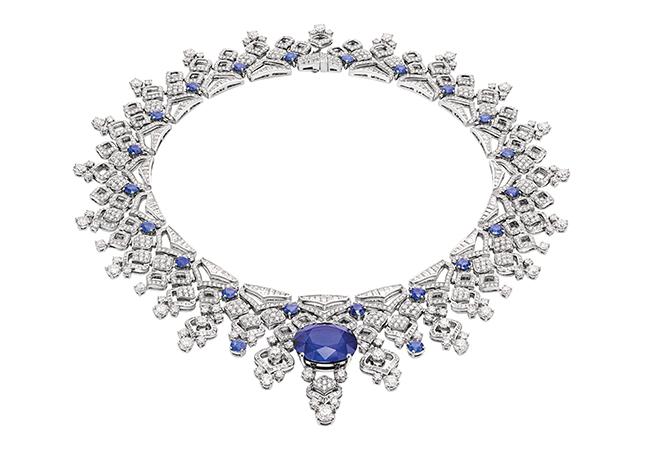 BVLGARI BAROCKO系列Sapphire Lace頂級藍寶石與鑽石項鍊，型號266308。