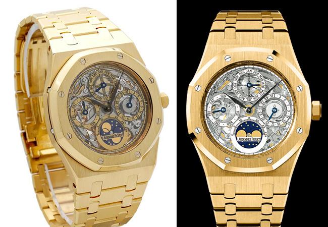 愛彼AP 18K Yellow Gold Skeleton Perpetual Calendar皇家橡樹系列鏤空萬年曆腕錶