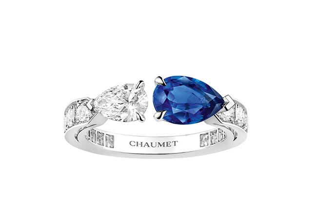 Joséphine Duo Éternel 18K白金戒指