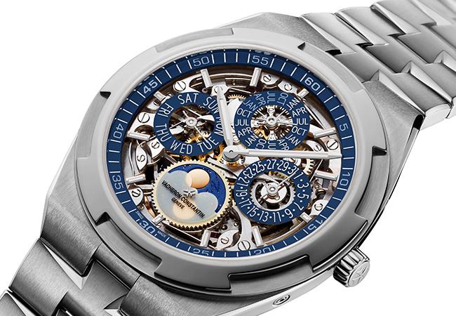 江詩丹頓VACHERON CONSTANTIN Overseas鏤雕超薄萬年曆腕錶