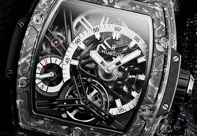 宇舶HUBLOT Spirit Of Big Bang Tourbillon 5-Day Power Reserve陀飛輪5日鍊腕錶碳纖維白色款