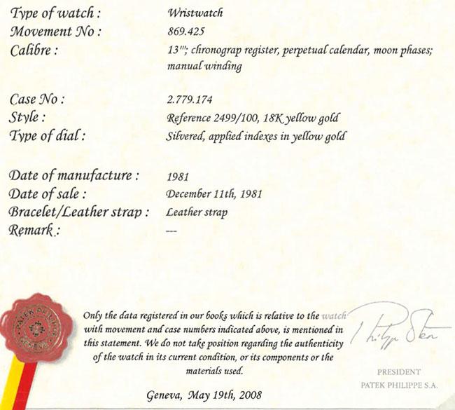 百達翡麗檔案精粹PATEK PHILIPPE Extracts From The Archives